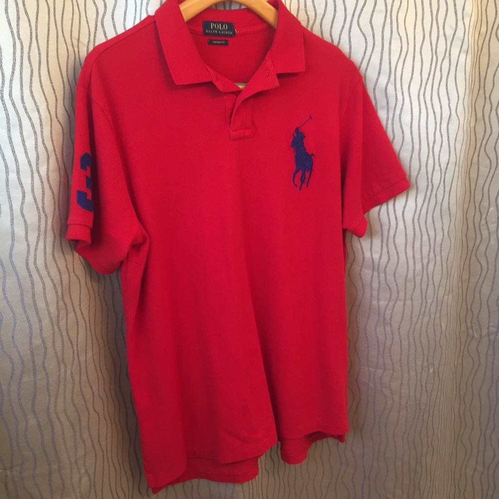 Ralph Lauren Custom fit Red Polo Shirt
